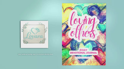 Loving Others  21 day devotional journal | Ebook 8.5 X 11 Canva Editable