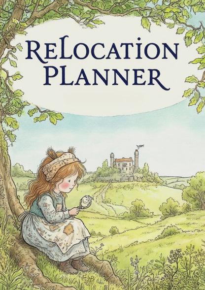 Relocation Planner Floral Edition – 49-Page A4 Moving Planner