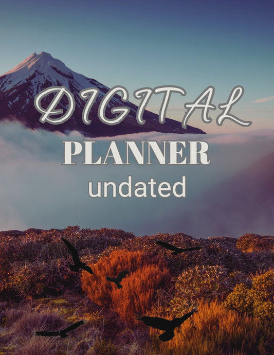 Belvedere Digital Planner – 35-Page 8.5x11 Undated PDF Planner