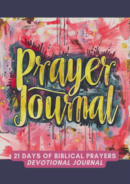 Prayer Journal 21 days of biblical prayers devotional journal | A4 Instant Download | Canva Editable