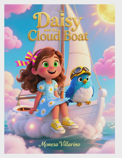 Daisy and the Cloud Boat: Children’s Bedtime Stories Ages 5-10 | 8.5 x 11 | Ebook Digital Download