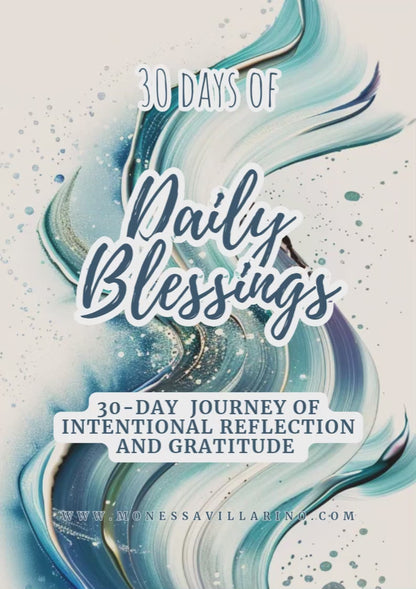 30 Days of Daily Blessings 30-Day journey of intentional reflection and gratitude | Digital Download | A4 Canva Editable